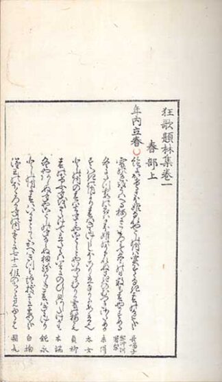 狂歌題林集